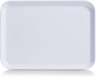 Zeller Melamintablett, Melamin, Weiß, 24 x 18 cm