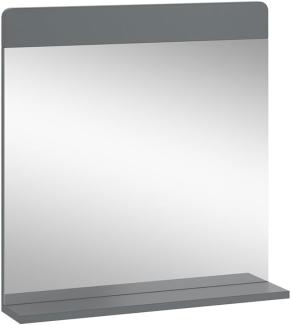 Vicco Badezimmerspiegel Izan Grau 60 x 62 cm mit Regal