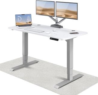 Höhenverstellbarer Schreibtisch (140 x 70 cm) - Schreibtisch Höhenverstellbar Elektrisch mit Flüsterleisem Dual-Motor & Touchscreen - Hohe Tragfähigkeit - Stehtisch von Desktronic