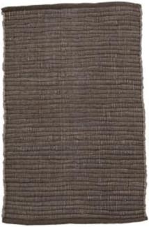 Teppich Chindi aus Baumwolle in Braun, 60 x 90 cm