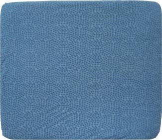 roba Spannbezug für Wickelauflagen 85 x 75 cm Seashells Indigo - Abnehmbarer Bezug aus Bio-Baumwolle für Wickelunterlagen - GOTS & Oeko-Tex 100 zertifiziert - Blau