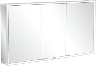 Villeroy & Boch My View Now, Spiegelschrank für Aufputz mit Beleuchtung, 1400x750x168 mm, mit Ein-/Ausschalter, Smart Home fähig, 3 Türen, A45714 - A4571400