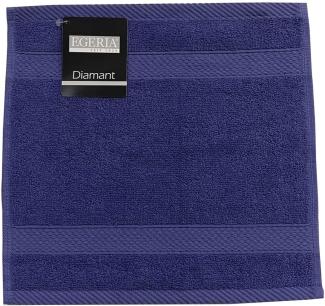 Diamant violet blue Seiftuch Waschtuch 30x30cm 100% Baumwolle 450g/m²