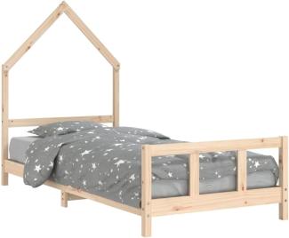 Kinderbett 90x190 cm Massivholz Kiefer