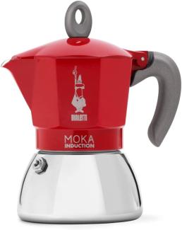 BIALETTI Espressokocher New Moka Induction 6 Tassen rot