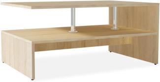 vidaXL Couchtisch Holzwerkstoff 90x59x42 cm Eiche