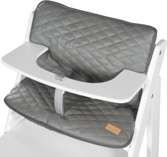 roba Sitzverkleinerer Sit Up 'Luxe' - 2-teilige Hochstuhleinlage 'Stone gesteppt' - Sitzkissen für alle roba 'Sit Up' Treppenhochstühle