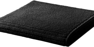Handtuch Baumwolle Line Design - Größe: 70x140, Farbe: Schwarz
