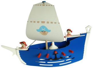 Elobra No. 125779 Pendelleuchte Piratenschiff Jack 1-flammig, Blau, Weiß, Rot