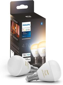 Philips Hue White Amb. E14 Luster Tropfen Doppelpack 2x470lm
