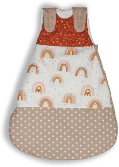 ULLENBOOM ® Schlafsack Baby 0 bis 3 Monate, 56/62, Regenbogen (Made in EU) - Baby Schlafsack Neugeboren - Ganzjährig für Frühling, Herbst und Winter, Babyschlafsack mit 2,5 TOG