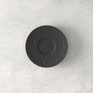 Villeroy & Boch Manufacture Rock Espressountertasse schwarz Ø 12,1 cm 6er Set