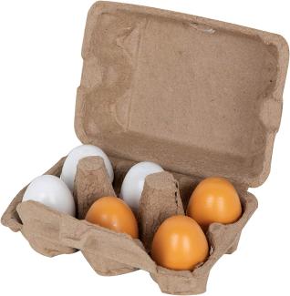 Beluga Spielwaren 70827 - Eierset mit Holzeiern, 6er Pack