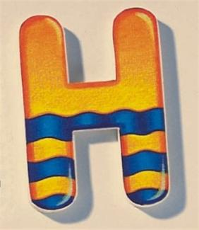 Selecta Holzbuchstabe 'H'