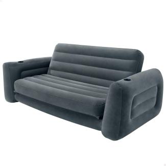 Intex Ausziehbares Sofa, Dunkelgrau, 66 x 203 x 231 cm (HxTxB)