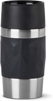 EMSA 'Travel Mug Compact' Thermobecher, Edelstahl, schwarz, 300 ml