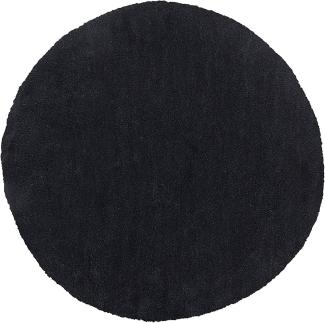 Teppich schwarz ⌀ 140 cm Shaggy DEMRE