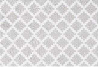 Kurzflor Fußmatte Elegance Grau Weiß - 50x70x0,7cm