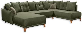 ED Lifestyle Pamplona REC 2F OTM Sofa universal aufbaubar Holzwerkstoff/Nosag Green/Green