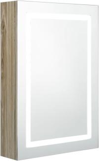 vidaXL LED-Bad-Spiegelschrank Eichenoptik 50x13x70 cm, Mit Beleuchtung [326492]
