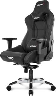 AKRacing Chair Master PRO Gaming Stuhl, PU-Kunstleder, Schwarz/Schwarz, 5 Jahre Herstellergarantie