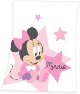 Disney Babydecke Minnie Mouse Flauschdecke Kuscheldecke Krabbel Decke Tagesdecke
