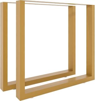 2x Tischbeine Velden 80 cm (Farbe: gold)