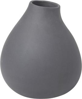 Blomus NONA Vase, Dekovase, Blumenvase, Deko, Porzellan, Pewter, 17 cm, 65970