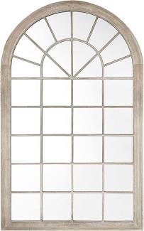 Wandspiegel beige Fensteroptik 75 x 130 cm TREVOL