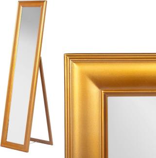 Standspiegel NURI Antik-Gold ca. H180cm Spiegel Ankleidespiegel Ganzkörperspiegel