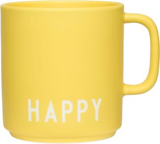Design Letters Becher mit Henkel Favourite Cup Happy Gelb 10101008YELLOHAPPY