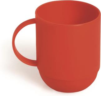 Excelsa Rainbow Mug 0. 35 Liter, Kunststoff, Rot, 8 x 10 x 8 cm