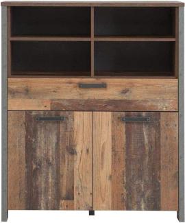 Highboard CLIF Old Wood Vintage