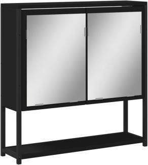 Bad-Spiegelschrank Schwarz 60x16x60 cm Holzwerkstoff 842421