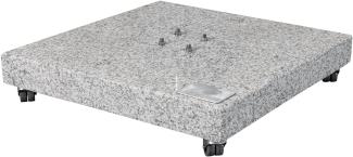 Doppler Rollbare Granitplatte,140 kg, für Sonnenschirme bis Ø 350 cm