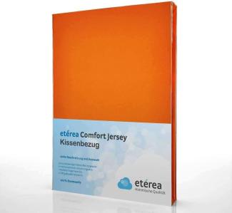 Comfort Jersey Kissenbezug Doppelpack 80x80cm Orange