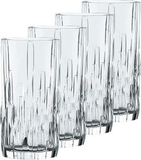Nachtmann Shu Fu Longdrinkglas, 4er Set, Longdrinkbecher, Cocktailglas, Kristallglas, 360 ml, 0098064-0