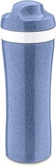 Koziol Trinkflasche Oase, Flasche, Getränkeflasche, Thermoplastischer Kunststoff, Organic Blue, 425 ml, 3708671