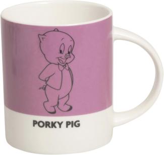 Excelsa Looney Tunes Mug Porky Pig 300 ml, Porzellan, Pink, 8. 9 x 8. 9 x 9 cm