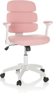 hjh OFFICE Kinderdrehstuhl Kid ERGOLINO W Kinderstuhl mit ergonomischer Rückenlehne, Rosa, 736429