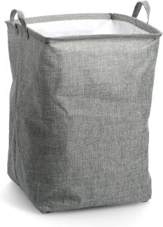 Zeller Wäschesammler, Polyester, grau, ca. Ø 35 x 53 cm