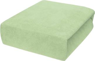 Frottier Spannbettuch passend zu 140 x 70 cm Kinderbett Matratze (Grün)