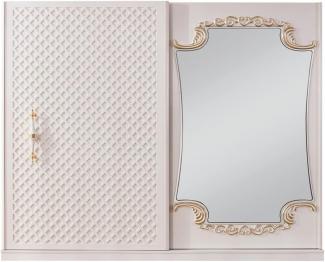Casa Padrino Luxus Barock Schlafzimmerschrank Weiß / Gold - Massivholz Kleiderschrank mit 2 Schiebetüren - Barock Schlafzimmer Möbel - Edel & Prunkvoll