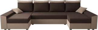 Sofa mit Schlaffunktion in U-Form PAMELA, 318x90x139 rainbow 41/rainbow 5