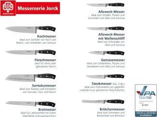 Schulte-Ufer Steakmesser-Set Jorck 2-tlg, Fleischmesser, Messer, Klingenstahl, Kunststoffgriff, 61613