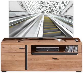 TV-Lowboard in Altesche massiv, Old Artisan Oak Optik FSC-zertifiziert - Moderner TV Schrank mit viel Stauraum für Ihr Wohnzimmer - 150 x 55 x 42 cm (B/H/T)