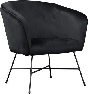 Homexperts 'IZZY' Sessel, schwarz, B 69 x H 79 x T 72 cm