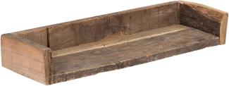 Holz Ziegelform Wandregal 45x15cm Braun Küchen-Regal Bücher Wand-Board