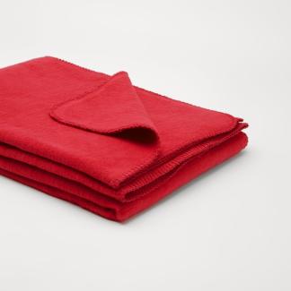 Kinderdecke aus Baumwolle, 150x100cm, rot