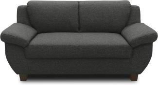 DOMO. collection 2 Sitzer, Sofa, 2er Couch, Garnitur, 3-2-1, anthrazit, 159 cm
